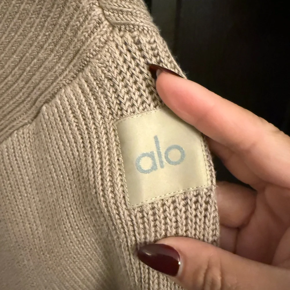 ALO Yoga Domain Rib Knit Crew Sweater - Picture 2 of 3